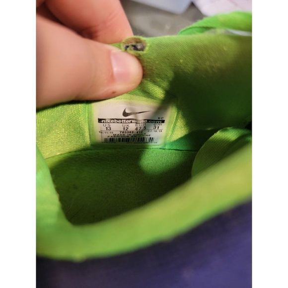 Nike Mens 12 blue green‎ athletic shoes running - Picture 4 of 8